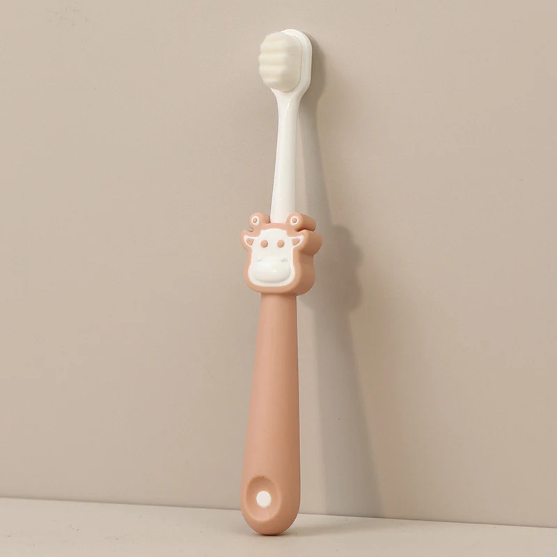 Baby toothbrush with soft bristles, suitable for children aged 2-10 years, for home use, fine and non-slip, with thousands of bristles to protect teeth. Cartoon toothbrush for children. - Image 2