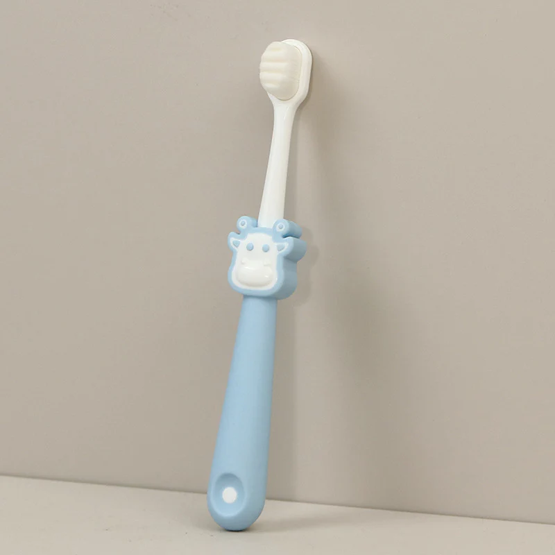 Baby toothbrush with soft bristles, suitable for children aged 2-10 years, for home use, fine and non-slip, with thousands of bristles to protect teeth. Cartoon toothbrush for children. - Image 3