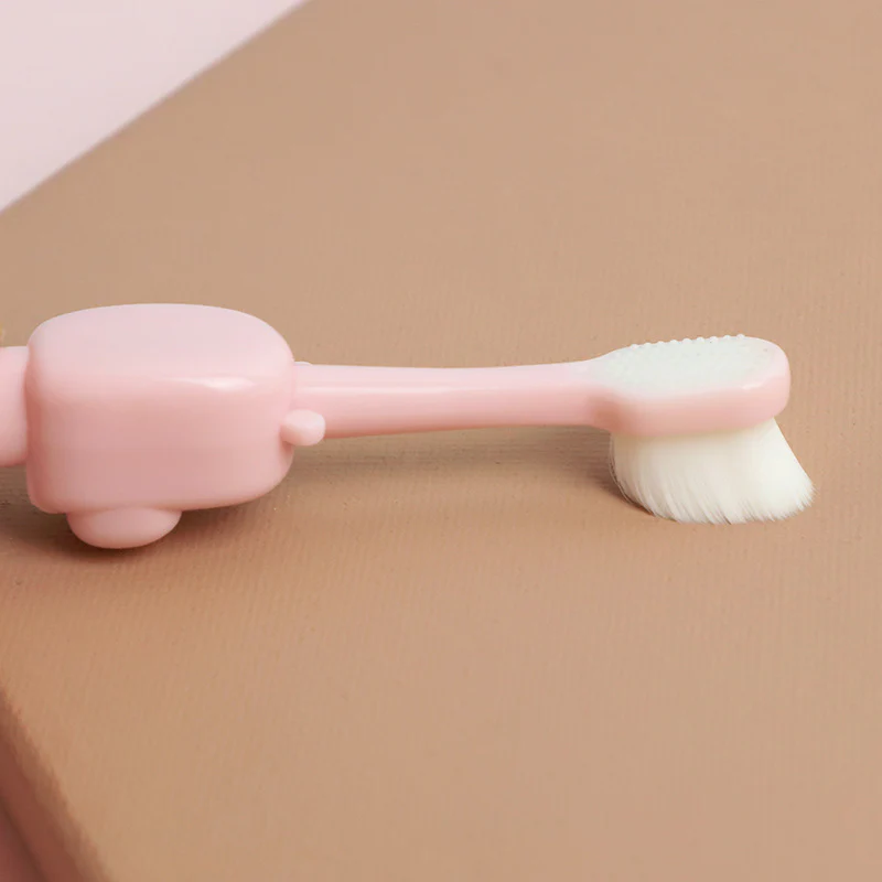 Little Hippo Kids Toothbrush: Soft bristles, short handle, suitable for children aged 0-8. - Image 2