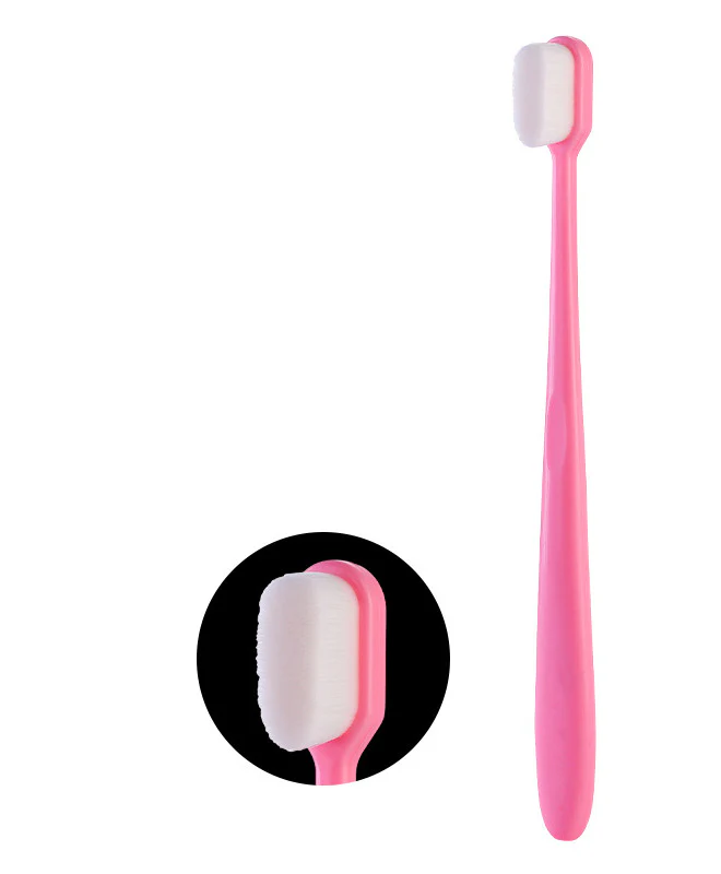 Portable soft-bristled toothbrush, single tube, home care toothbrush with plush bristles. - Image 2