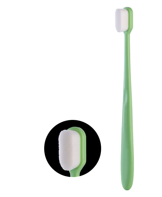 Portable soft-bristled toothbrush, single tube, home care toothbrush with plush bristles. - Image 3