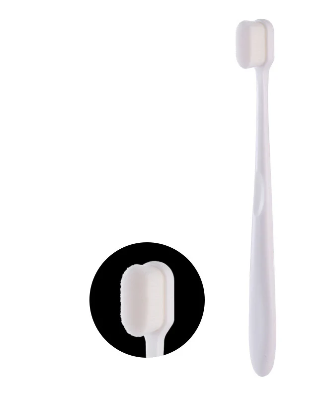 Portable soft-bristled toothbrush, single tube, home care toothbrush with plush bristles. - Image 4