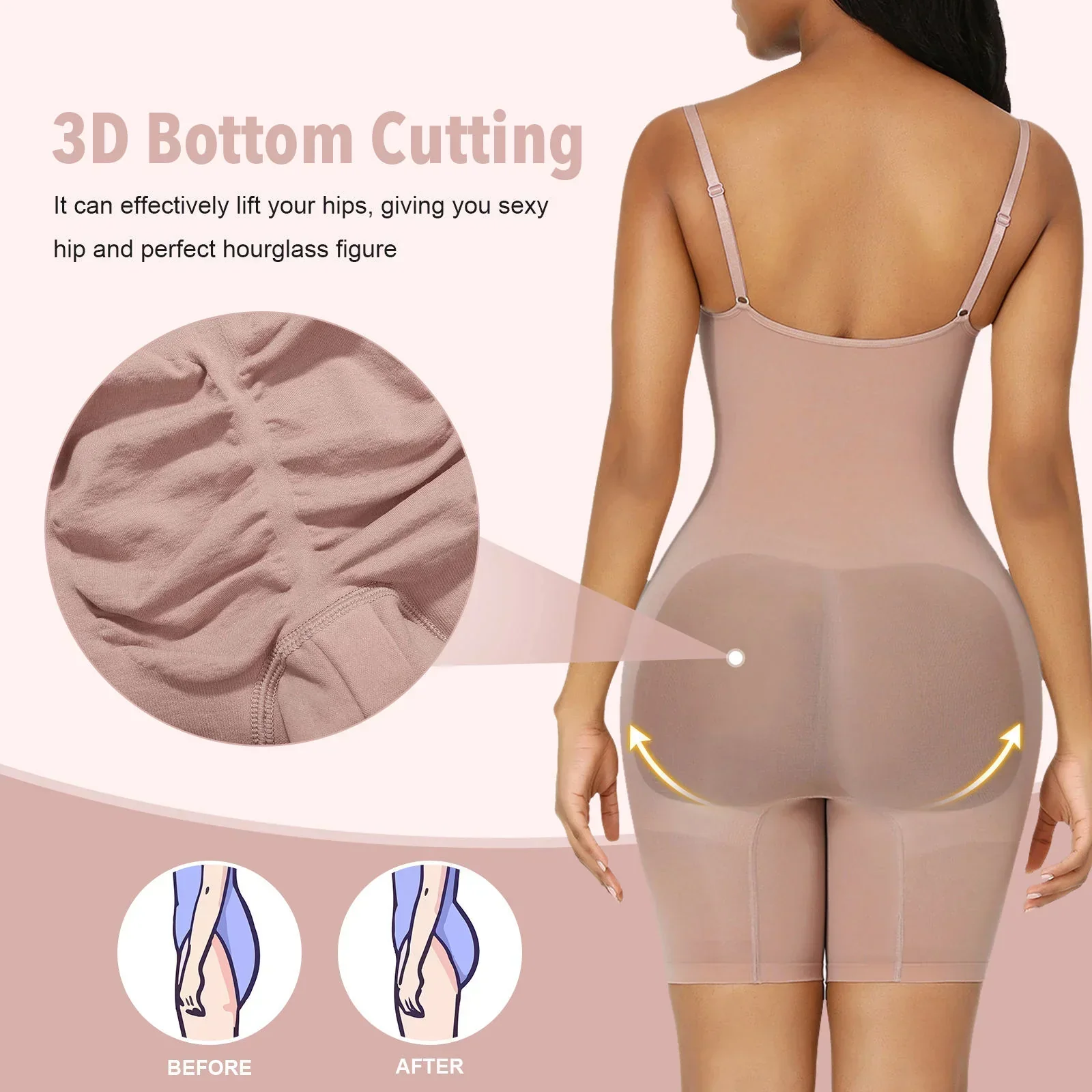 Luxparlora® Seamless Body Shapewear for Women Butt Lifter Bodysuit Tummy Control Seamless Shapewear Comfort Womenswear 3 - Image 6
