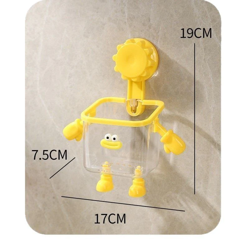 Toothbrush holder, wall-mounted, no-drill, suction cup, high-end multi-functional transparent plastic storage box for bathroom use. - Image 2
