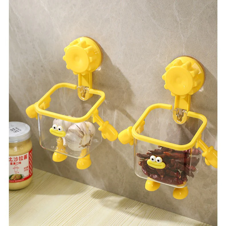 Toothbrush holder, wall-mounted, no-drill, suction cup, high-end multi-functional transparent plastic storage box for bathroom use. - Image 4