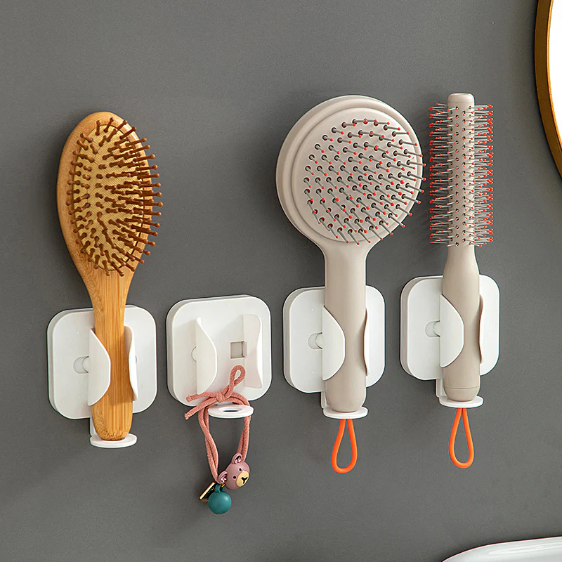 Wall-mounted gravity-sensor electric toothbrush holder, no drilling required, multi-functional toothpaste and comb holder for bathroom use. - Image 2